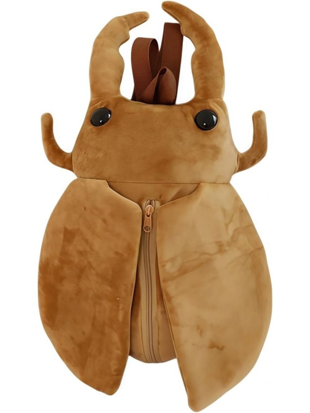 Cute Beetle Plush Backpack & Zipper Shoulder Bag - Unique Fun Purse for